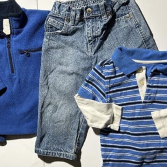 Bundle of Baby Boys Clothes 18 to 24 M - Jeans, Sweats, One Piece, Pullover, Top - Picture 6 of 6